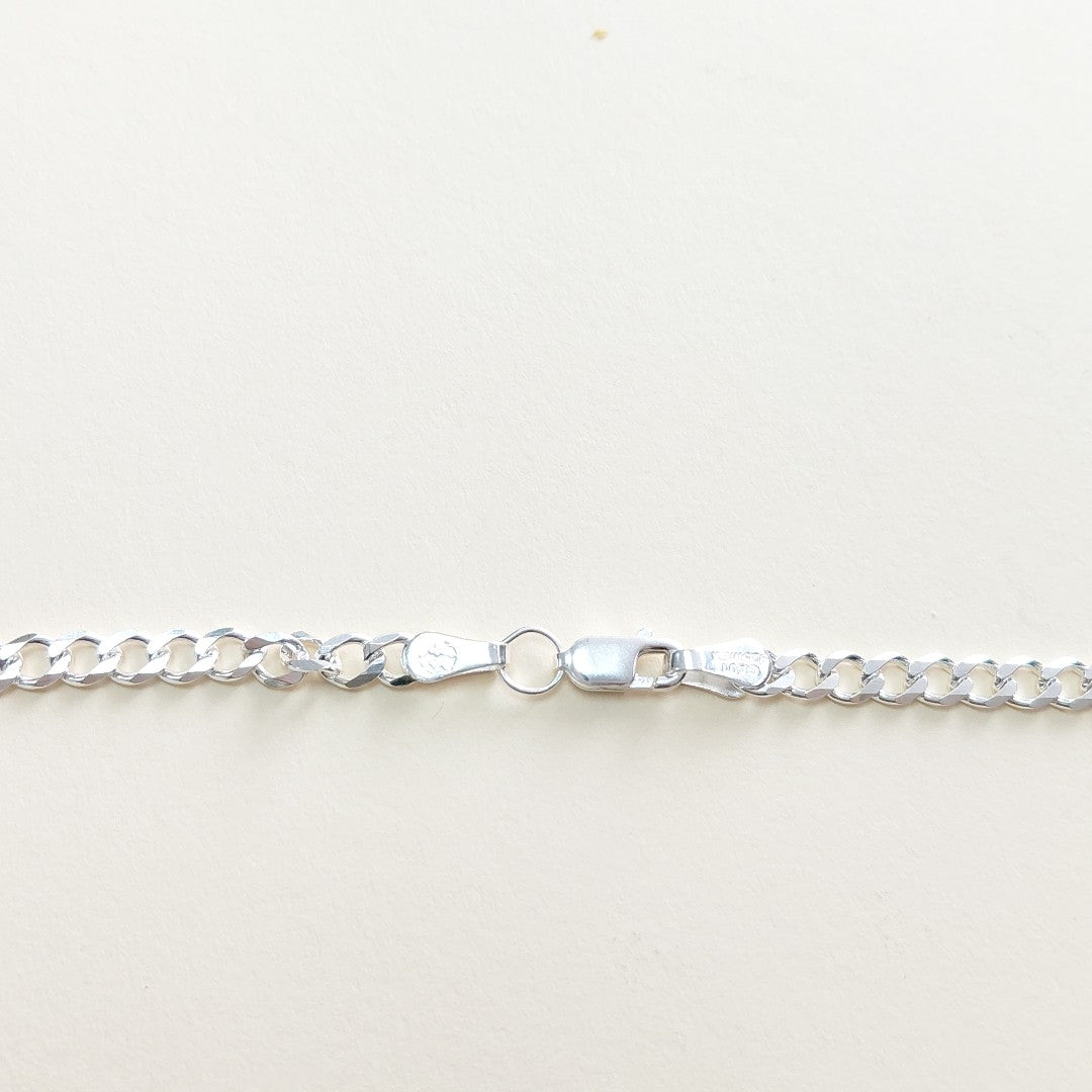 CADENA TEJIDO BARBADO PLATA .925 60 CM 12.9 GR (NUEVO)
