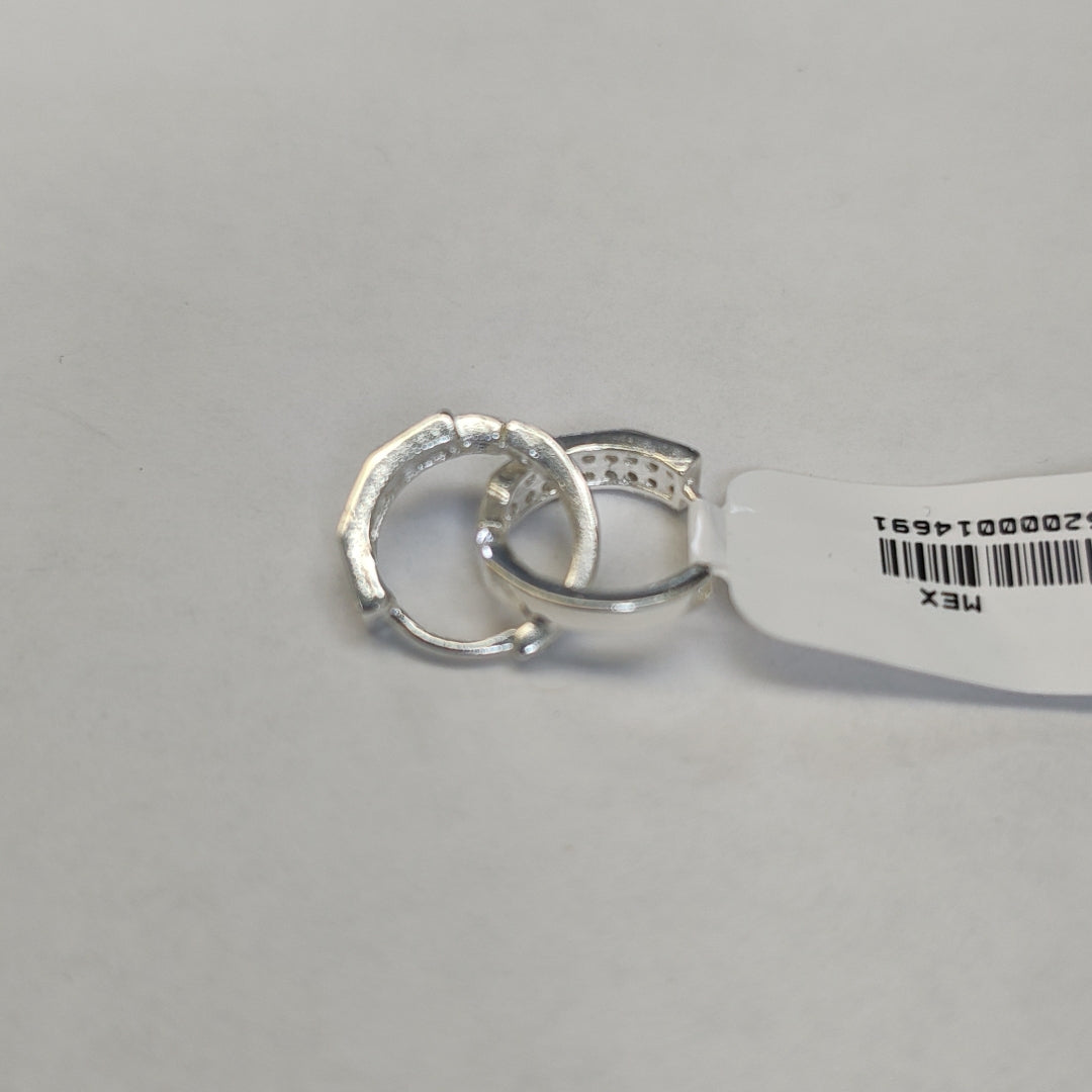 ARRACADAS C/CIRCONIAS PLATA .925 2.6 GR (NUEVO)
