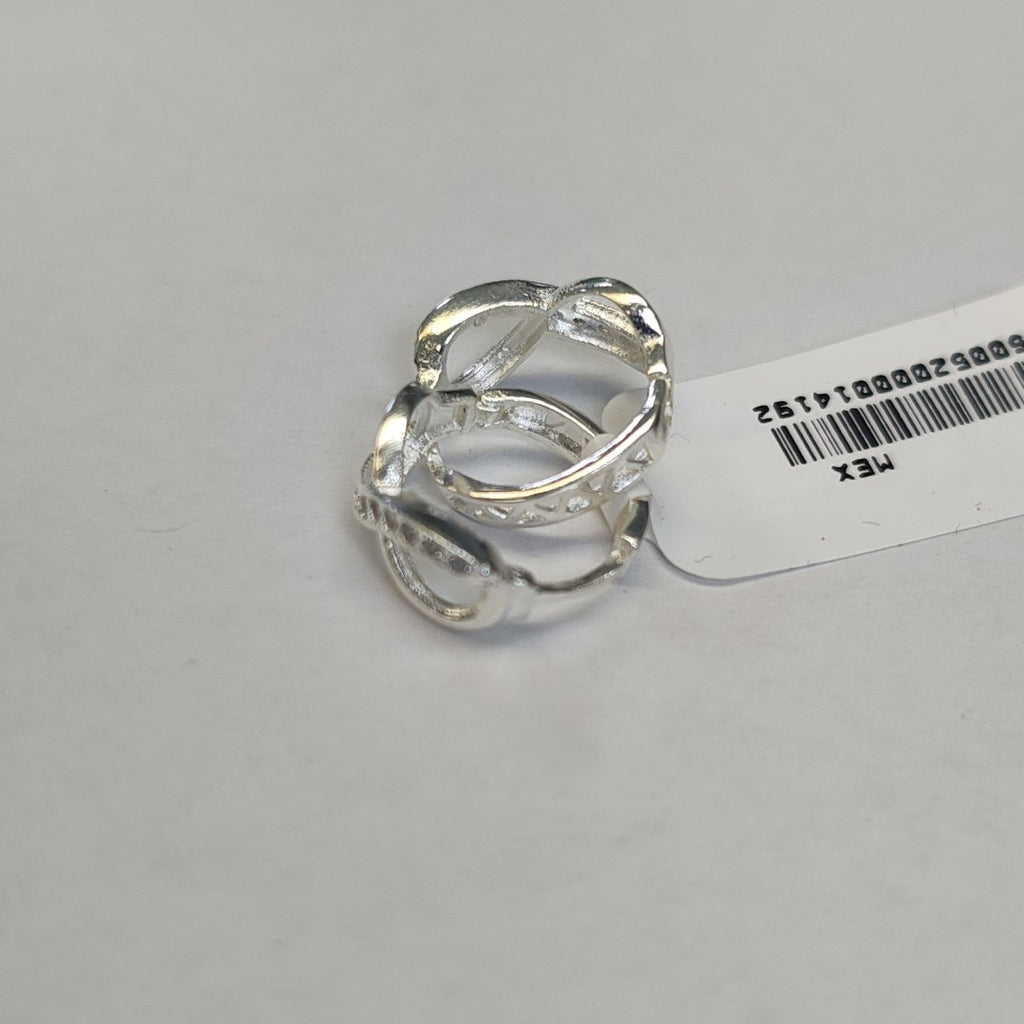 HUGGIES INFINITO CIRCONIAS PLATA .925 2.3 GR (NUEVO)