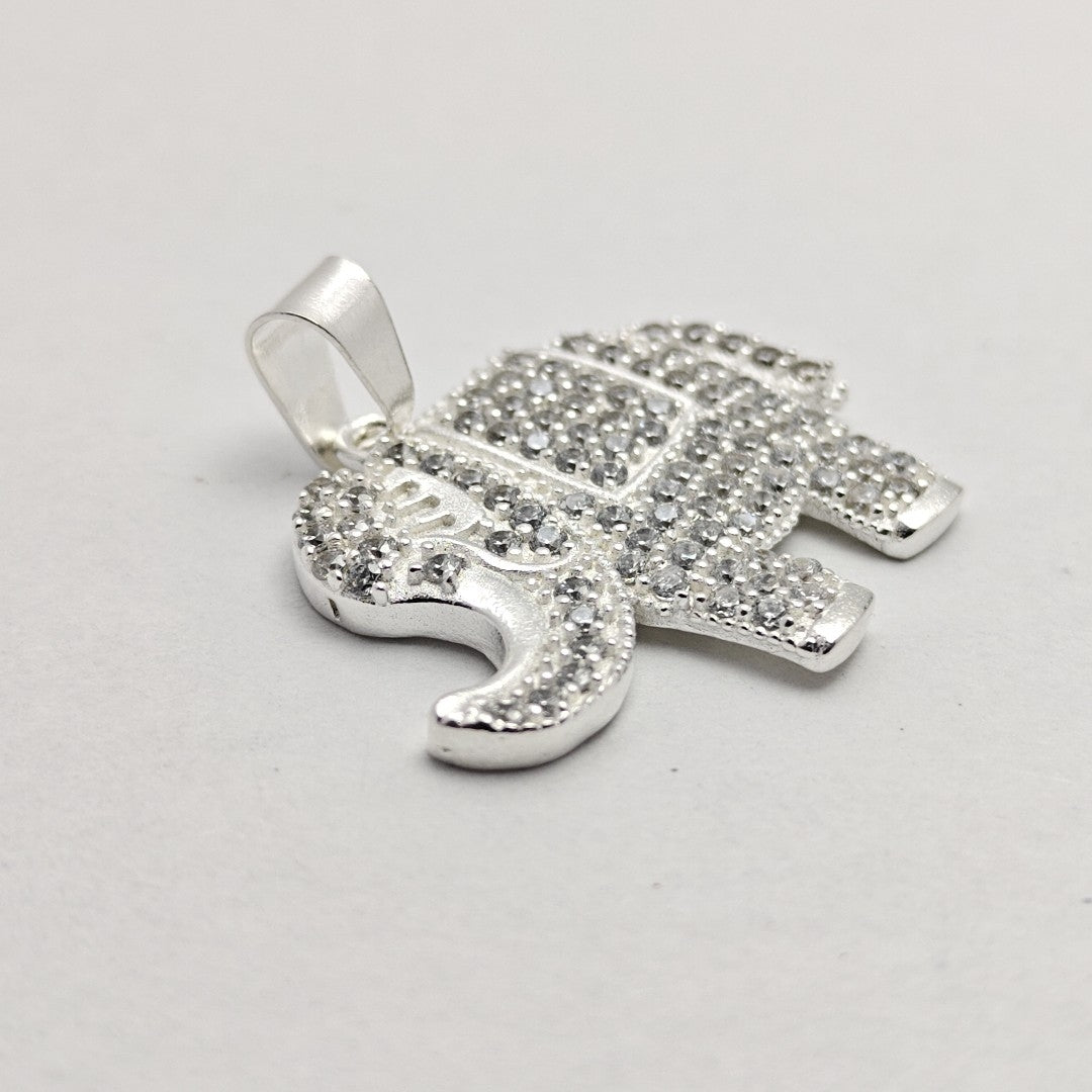 DIJE ELEFANTE C/CIRCONIAS PLATA .925 5.2 GR (NUEVO)