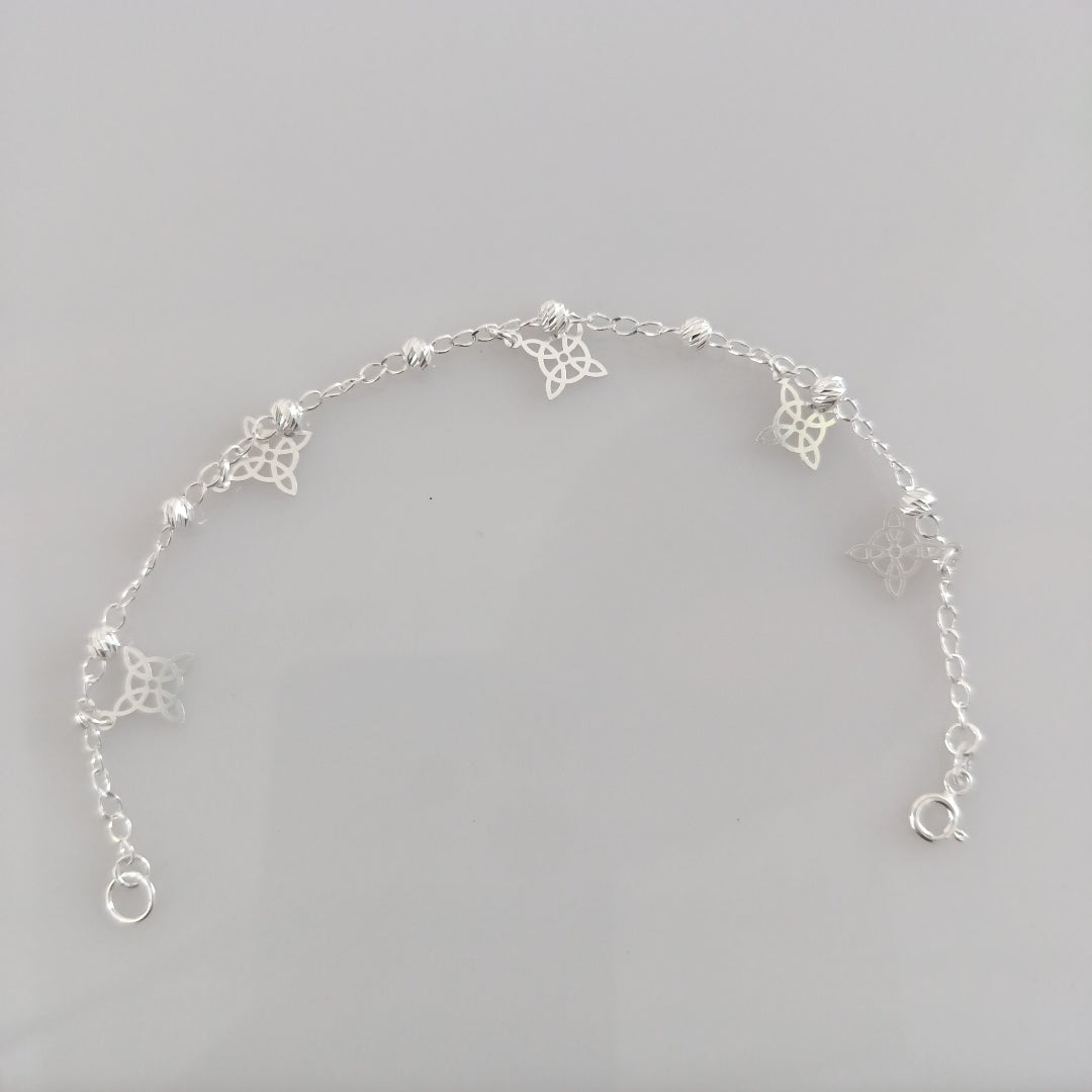 PULSERA TEJIDO ESPECIAL PLATA .925 18 CM 3.1 GR (NUEVO)