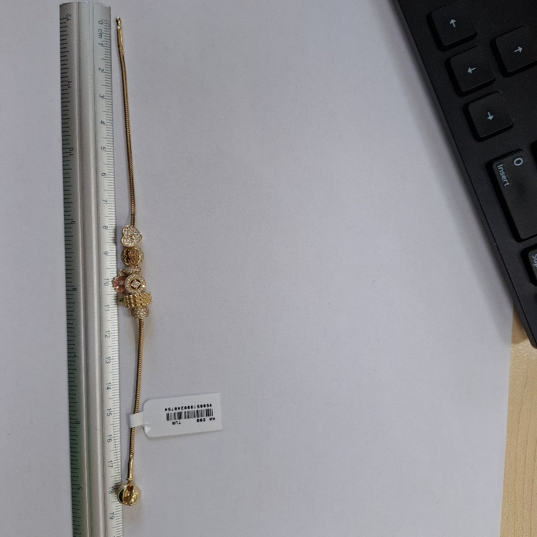 PULSERA CHARM ORO 14K 12.5 (NUEVO)