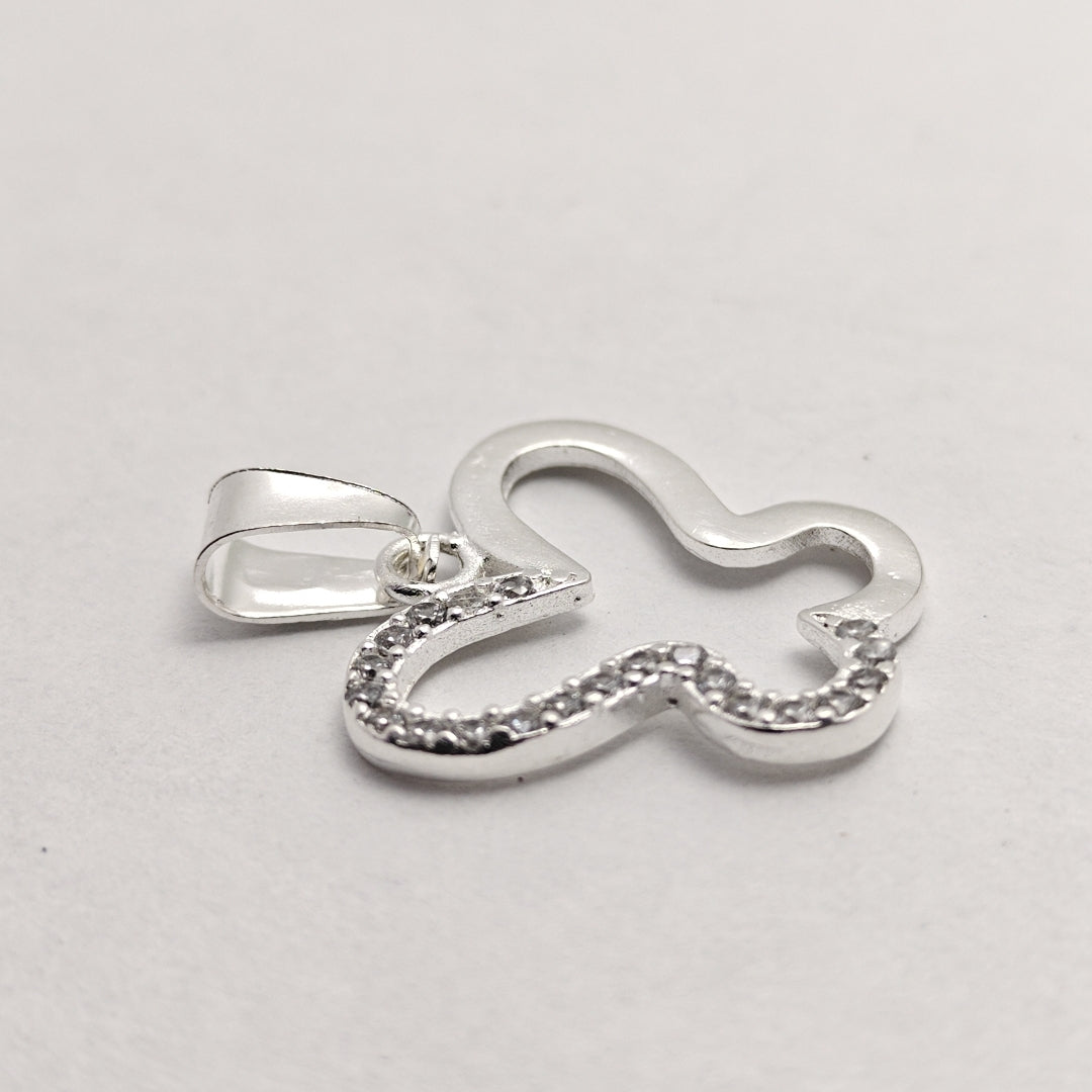 DIJE MARIPOSA C/CIRCONIAS PLATA .925 2.2 GR (NUEVO)