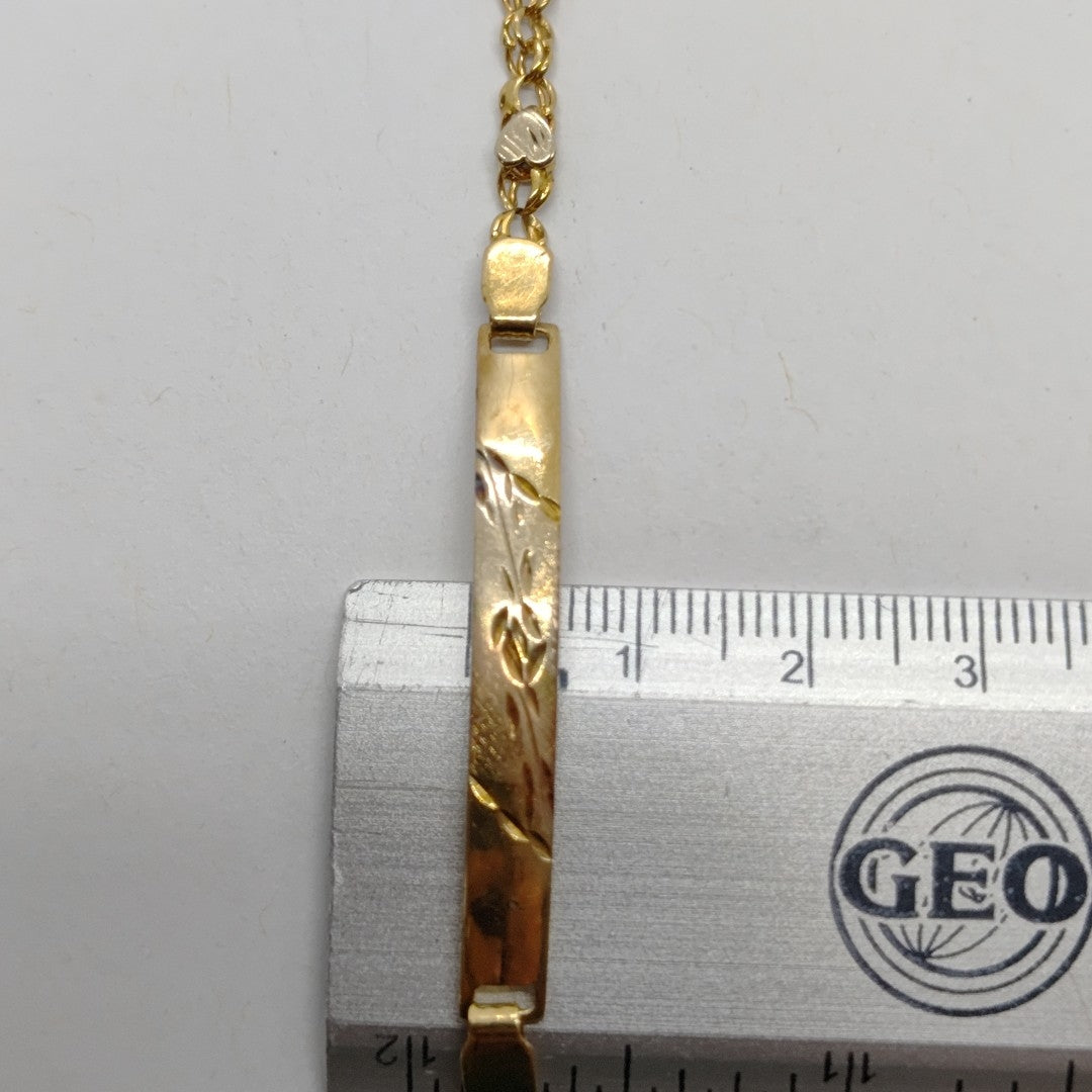 ESCLAVA ORO COMBINADO 10 K 4.9 GRMS (SEMINUEVO)