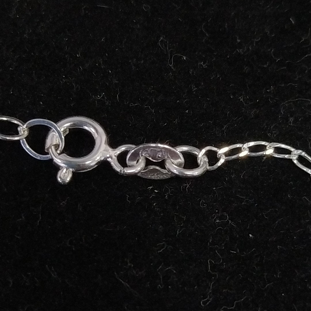 PULSERA TEJIDO LLAVE PLATA .925 18 CM 2.3 GR (NUEVO)