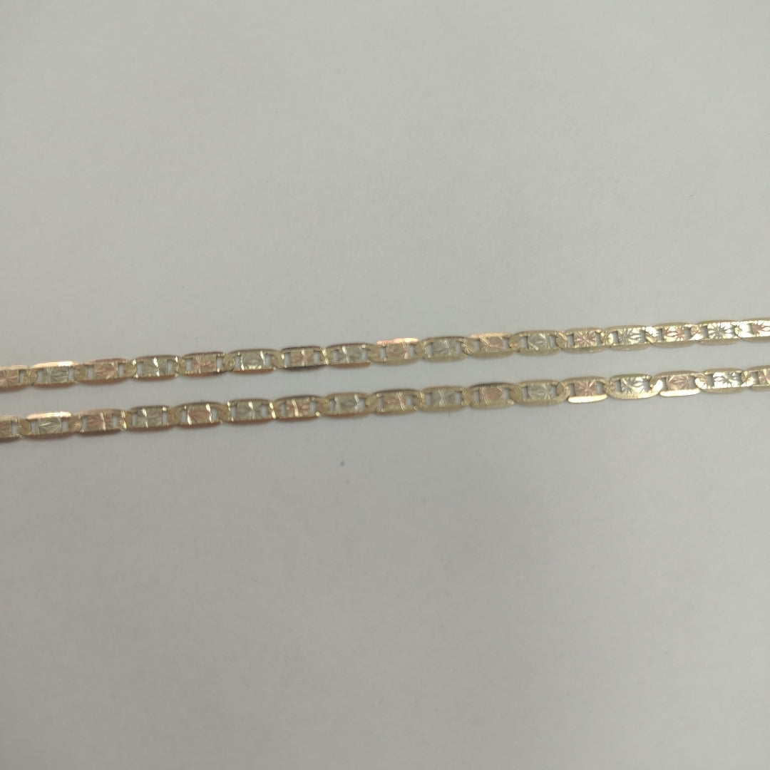CADENA,DIJE ORO,ORO COMBINADO 14 K 5,30 GRMS (SEMINUEVO)