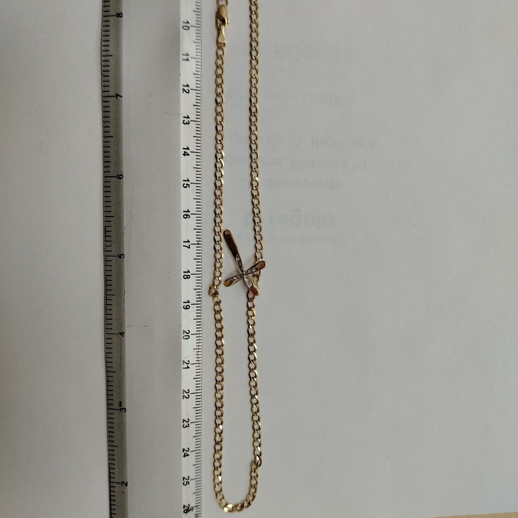 CADENA, CRUZ ORO 10 K 7.4 GRMS (SEMINUEVO)