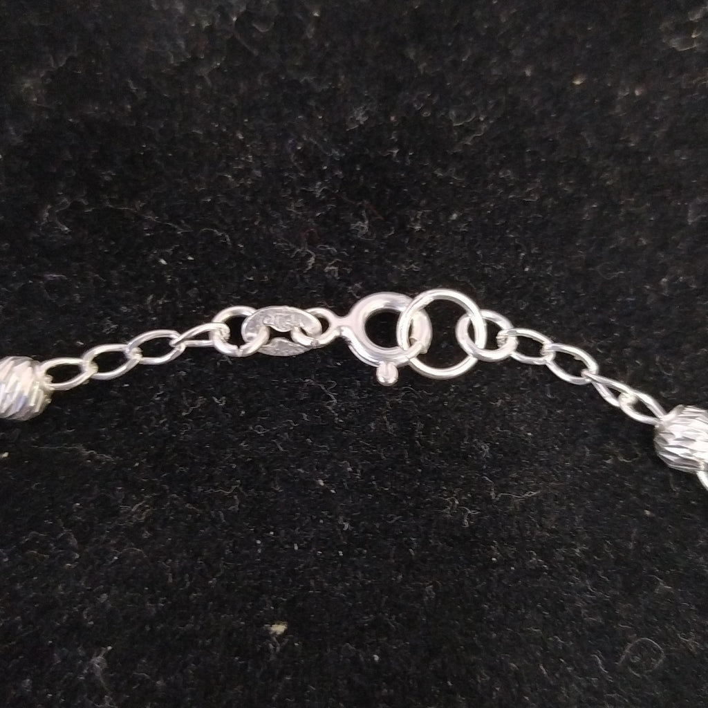 PULSERA TEJIDO TEJIDO ESPECIAL PLATA .925 18 CM 4.1 GR (NUEVO)
