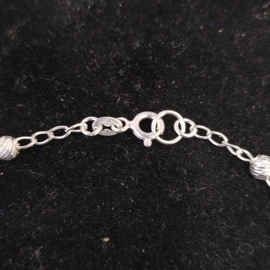 PULSERA TEJIDO TEJIDO ESPECIAL PLATA .925 18 CM 4.1 GR (NUEVO)