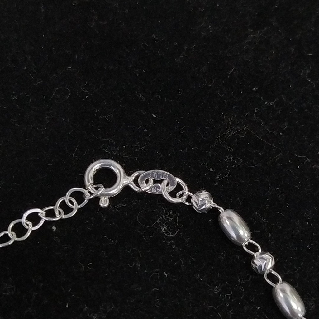 PULSERA TEJIDO INFINITO PLATA .925 18 CM 2.4 GR (NUEVO)