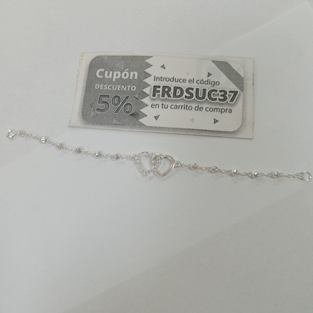 PULSERA TEJIDO TEJIDO ESPECIAL PLATA .925 18 CM 4.1 GR (NUEVO)