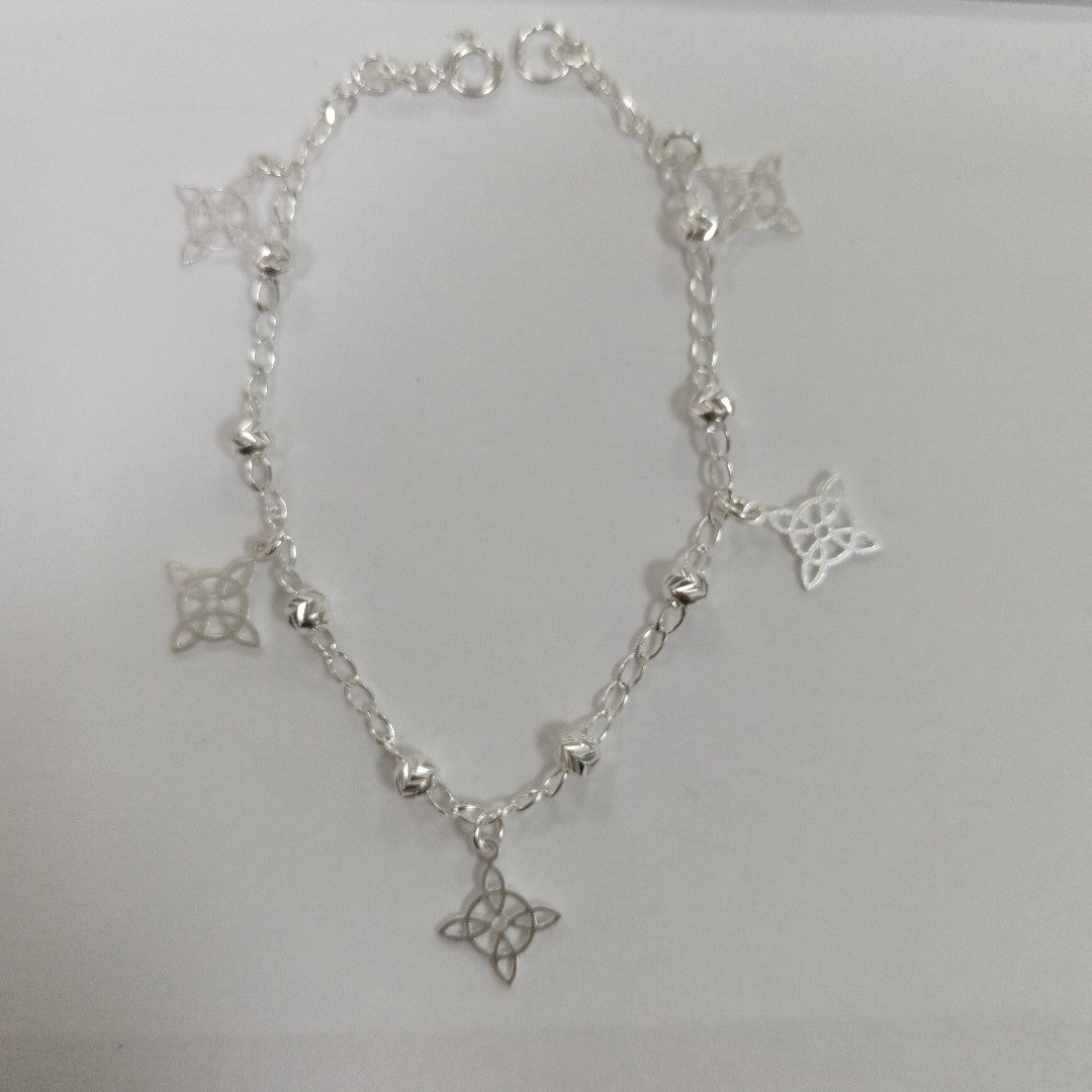 PULSERA TEJIDO ESPECIAL PLATA .925 18 CM 3.1 GR (NUEVO)