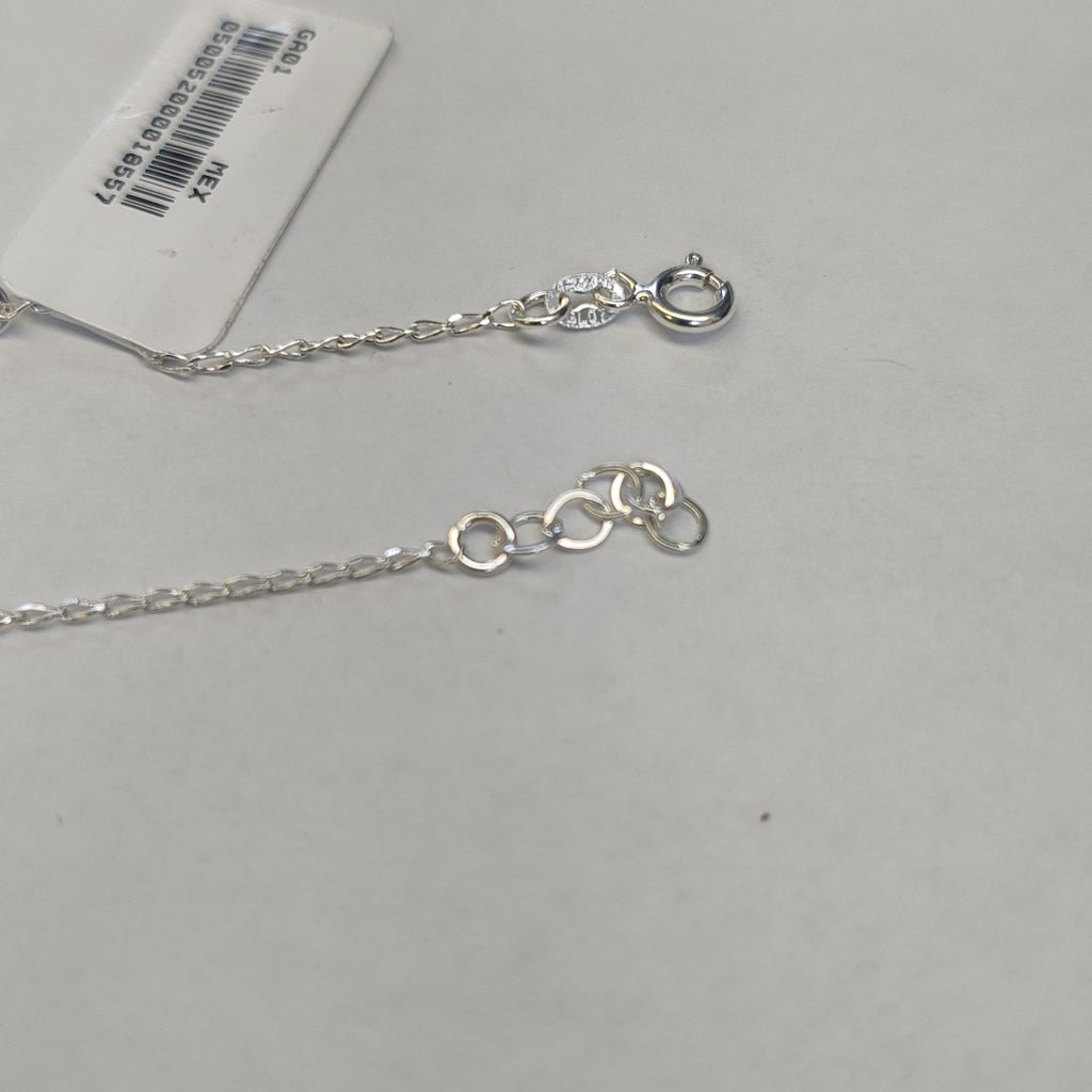 PULSERA TEJIDO LLAVE PLATA .925 18 CM 2.3 GR (NUEVO)