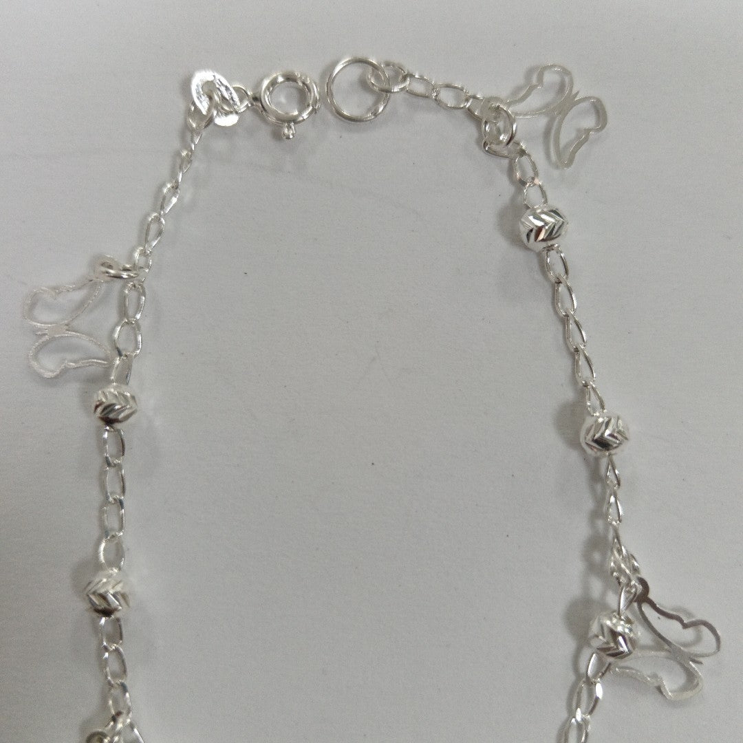 PULSERA TEJIDO ESPECIAL PLATA .925 18 CM 2.8 GR (NUEVO)