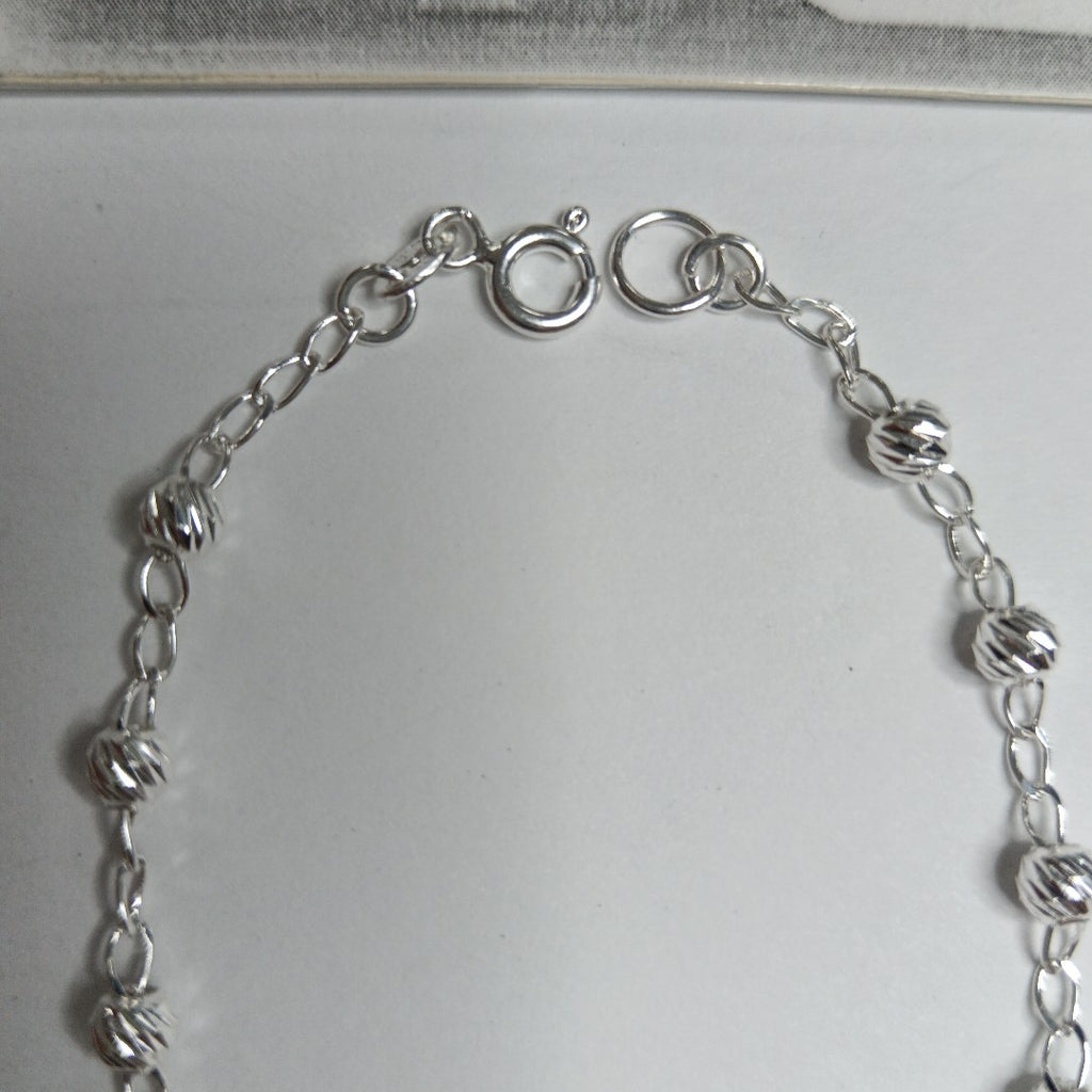 PULSERA TEJIDO ESPECIAL PLATA .925 18 CM 2.9 GR (NUEVO)