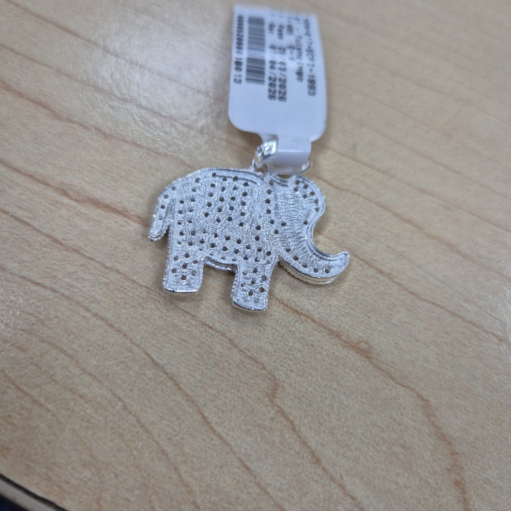 DIJE ELEFANTE C/CIRCONIAS PLATA .925 5.4 GR (NUEVO)