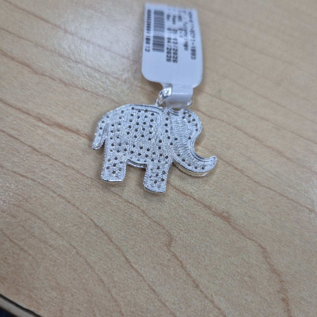 DIJE ELEFANTE C/CIRCONIAS PLATA .925 5.4 GR (NUEVO)