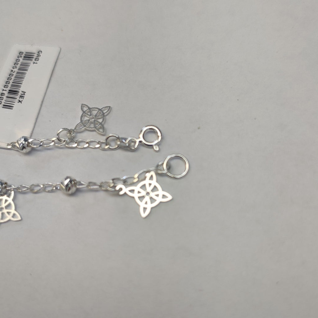 PULSERA TEJIDO ESPECIAL PLATA .925 18 CM 3.2 GR (NUEVO)