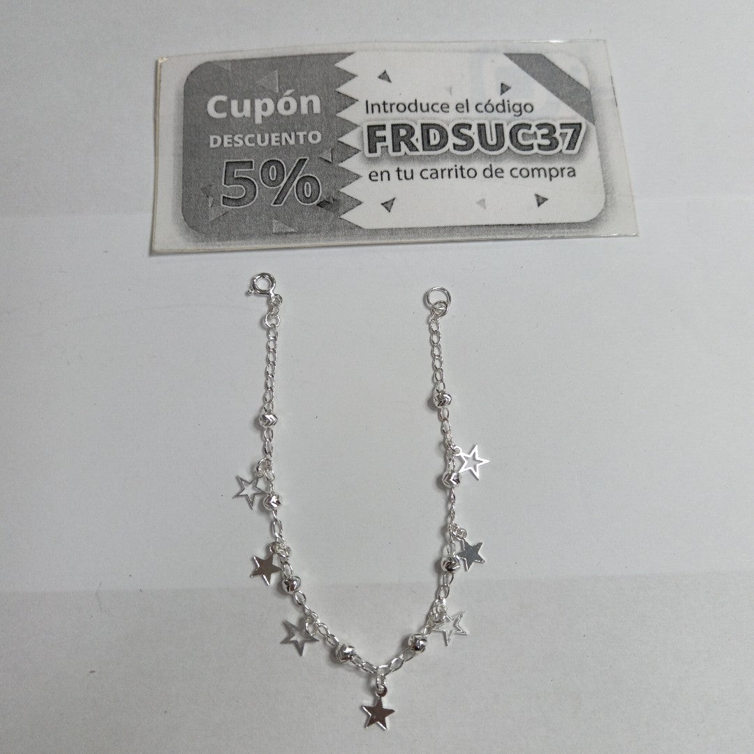 PULSERA TEJIDO ESPECIAL PLATA .925 18 CM 3.1 GR (NUEVO)