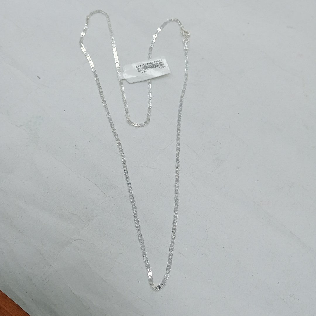CADENA TEJIDO ESPEJO PLATA .925 60 CM 4.2 GR (NUEVO)
