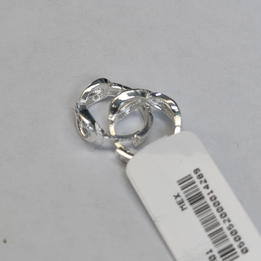 HUGGIES INFINITO CIRCONIAS PLATA .925 3 GR (NUEVO)