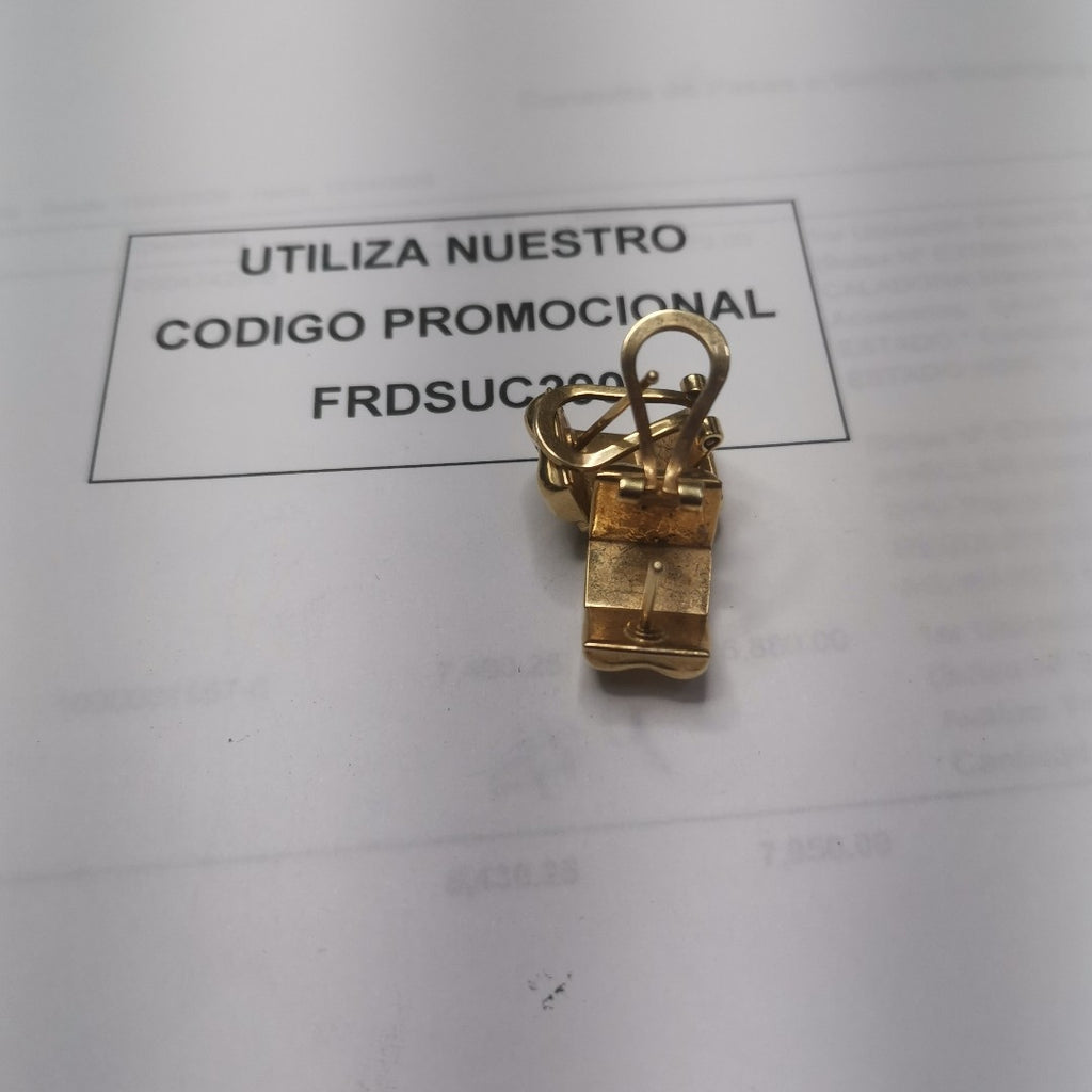 ARETES PAR ORO 14 K 4.6 GRMS (SEMINUEVO)