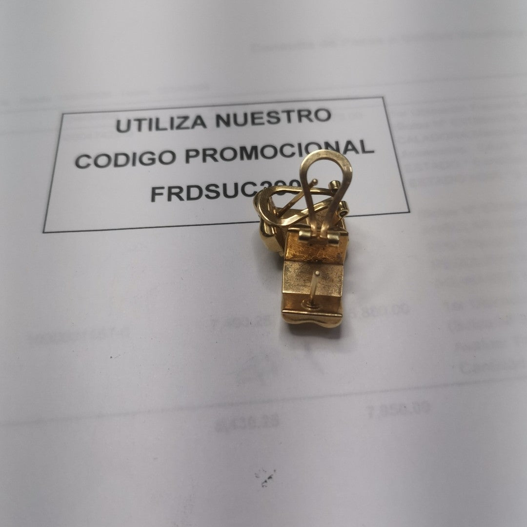 ARETES PAR ORO 14 K 4.6 GRMS (SEMINUEVO)