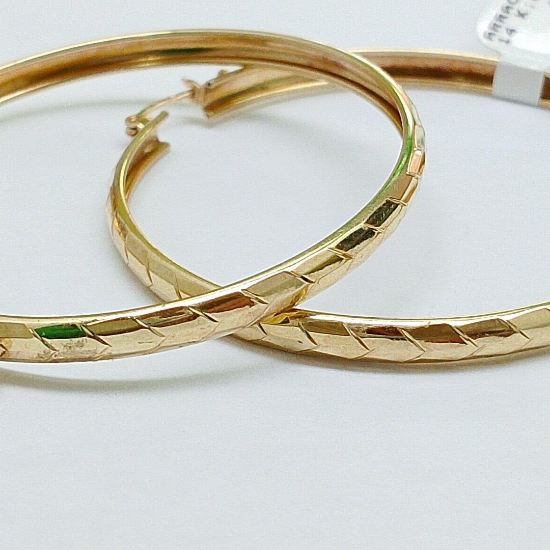 ARRACADAS PAR ORO 14 K 6 GRMS (SEMINUEVO)