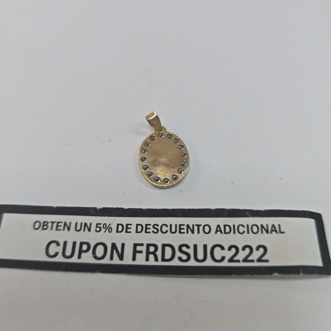 MEDALLA RELIGIOSA ORO 10 K 0.8 GRMS (SEMINUEVO)