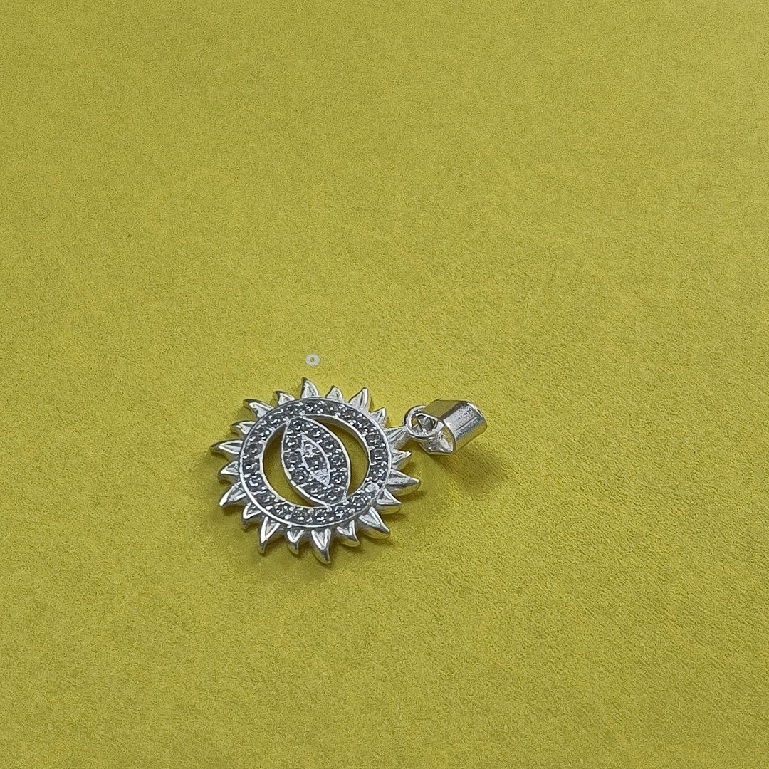 DIJE OJO MAGICO CON CIRCONIAS PLATA .925 2.1 GR (NUEVO)