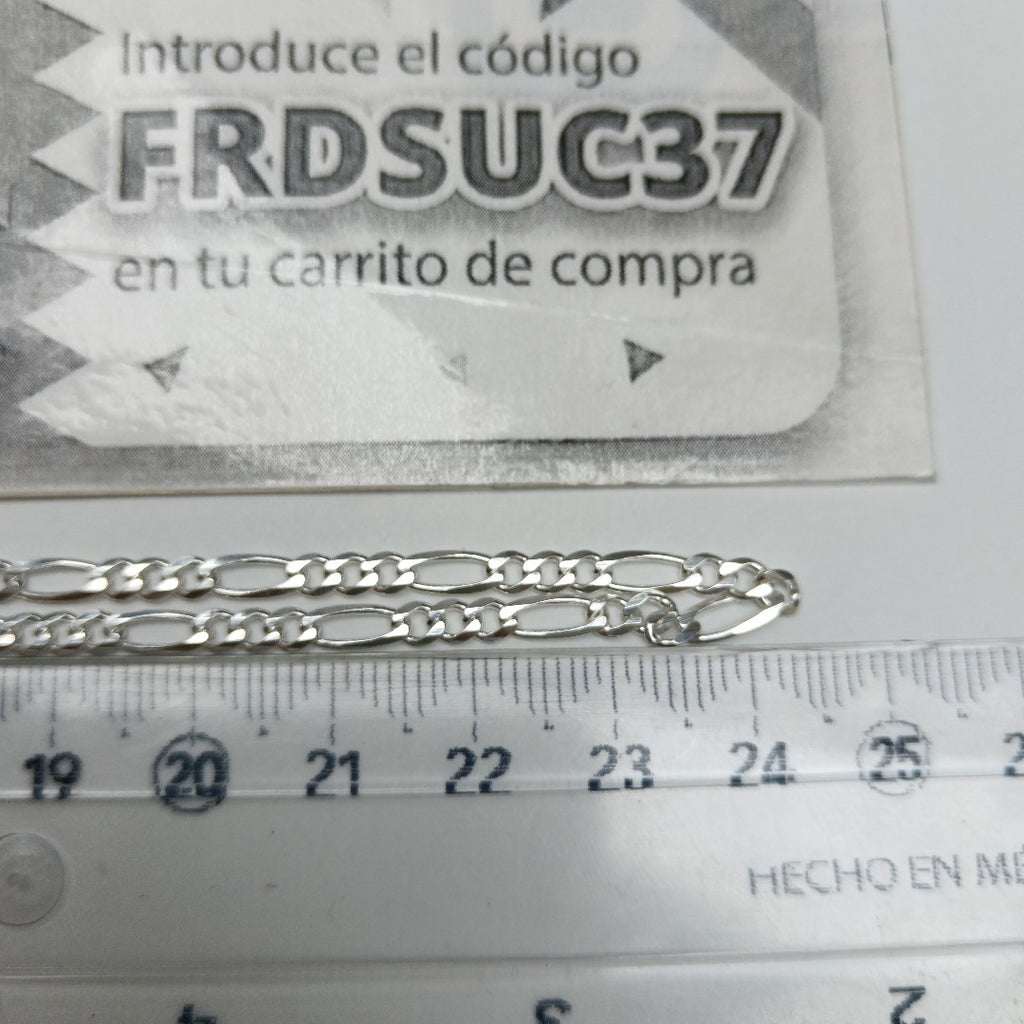 CADENA TEJIDO 3X1 PLATA .925 50 CM 6.7 GR (NUEVO)