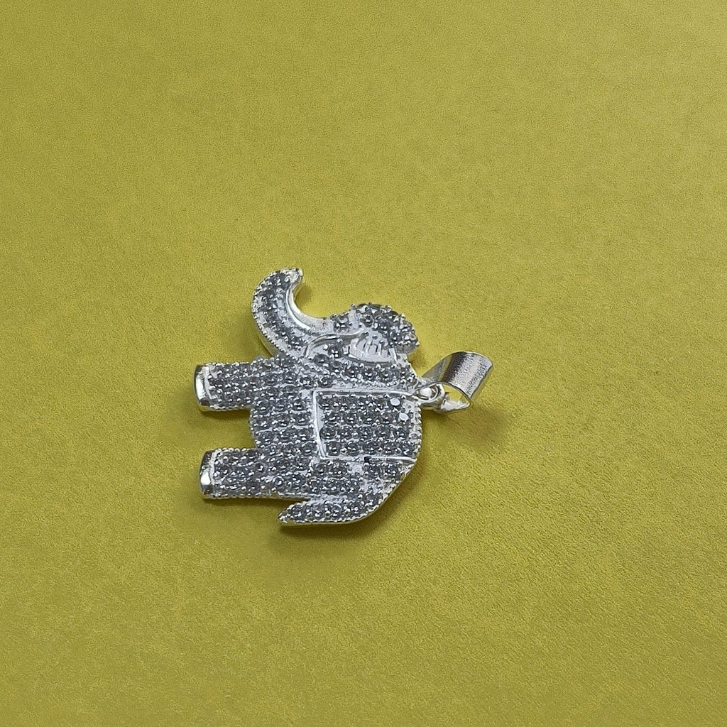 DIJE ELEFANTE C/CIRCONIAS PLATA .925 5.4 GR (NUEVO)