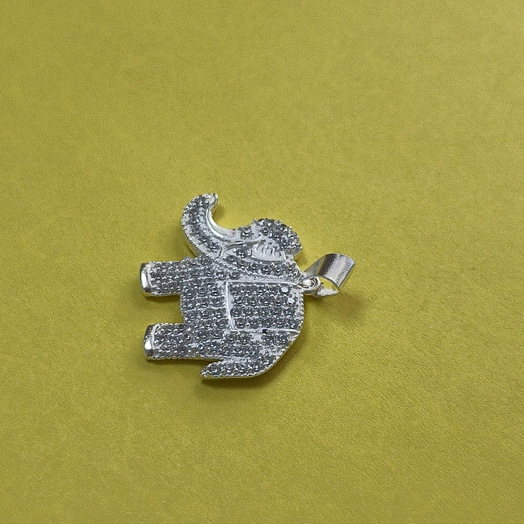 DIJE ELEFANTE C/CIRCONIAS PLATA .925 5.4 GR (NUEVO)