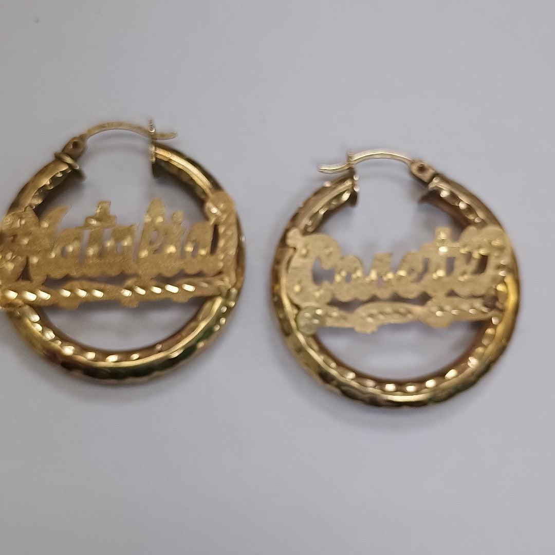 ARRACADAS PAR ORO 10 K 4.8 GRMS (SEMINUEVO)