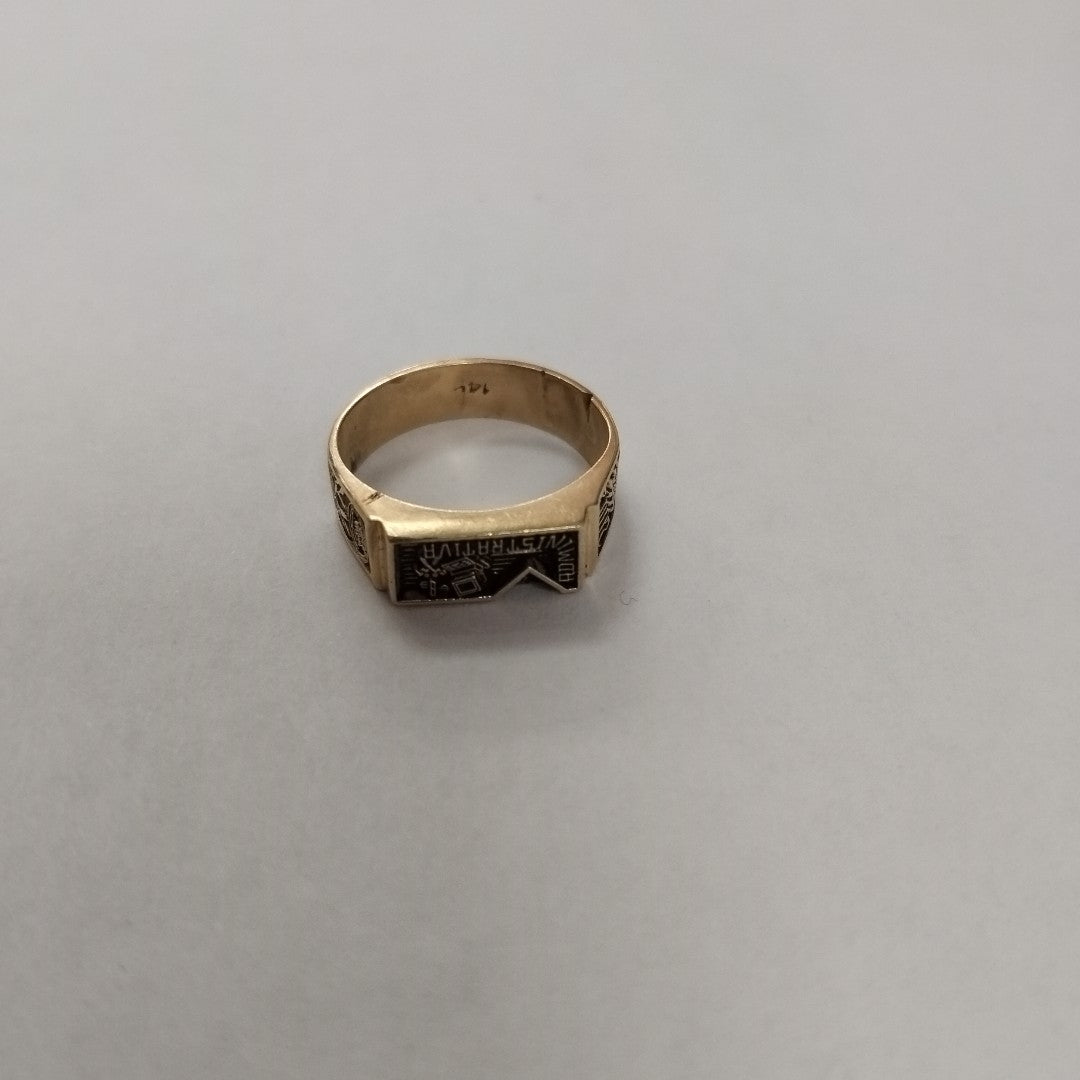 ANILLO DE GRADUACIÓN ORO 14 K 4,70 GRMS (SEMINUEVO)