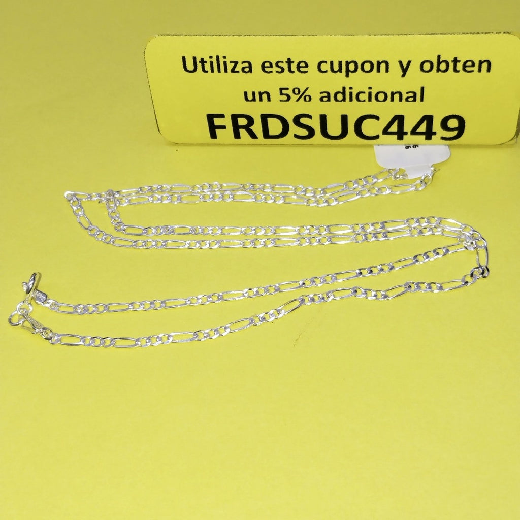 CADENA TEJIDO 3X1 PLATA .925 55 CM 4.2 GR (NUEVO)