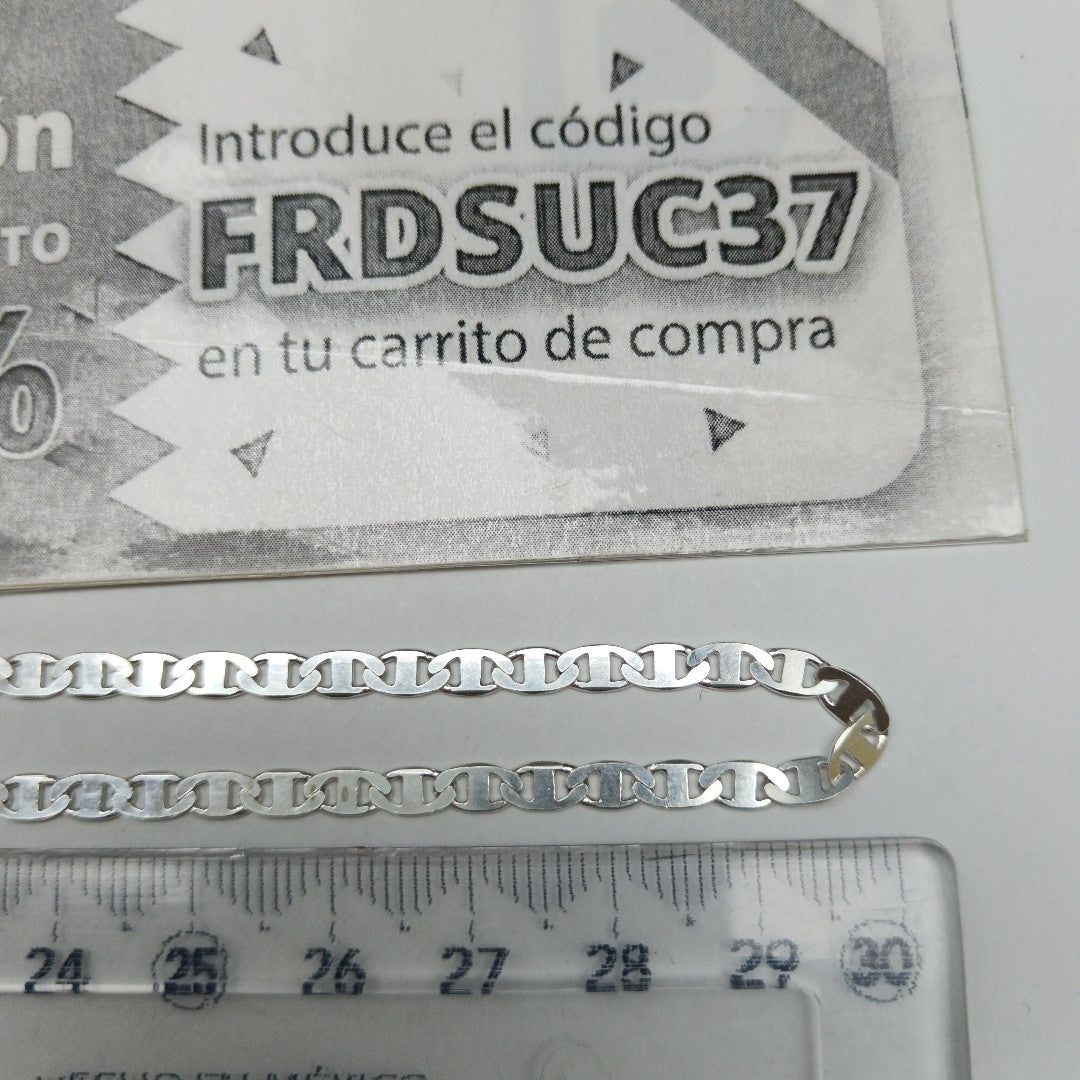 CADENA TEJIDO GUCHI PLATA .925 60 CM 9.9 GR (NUEVO)