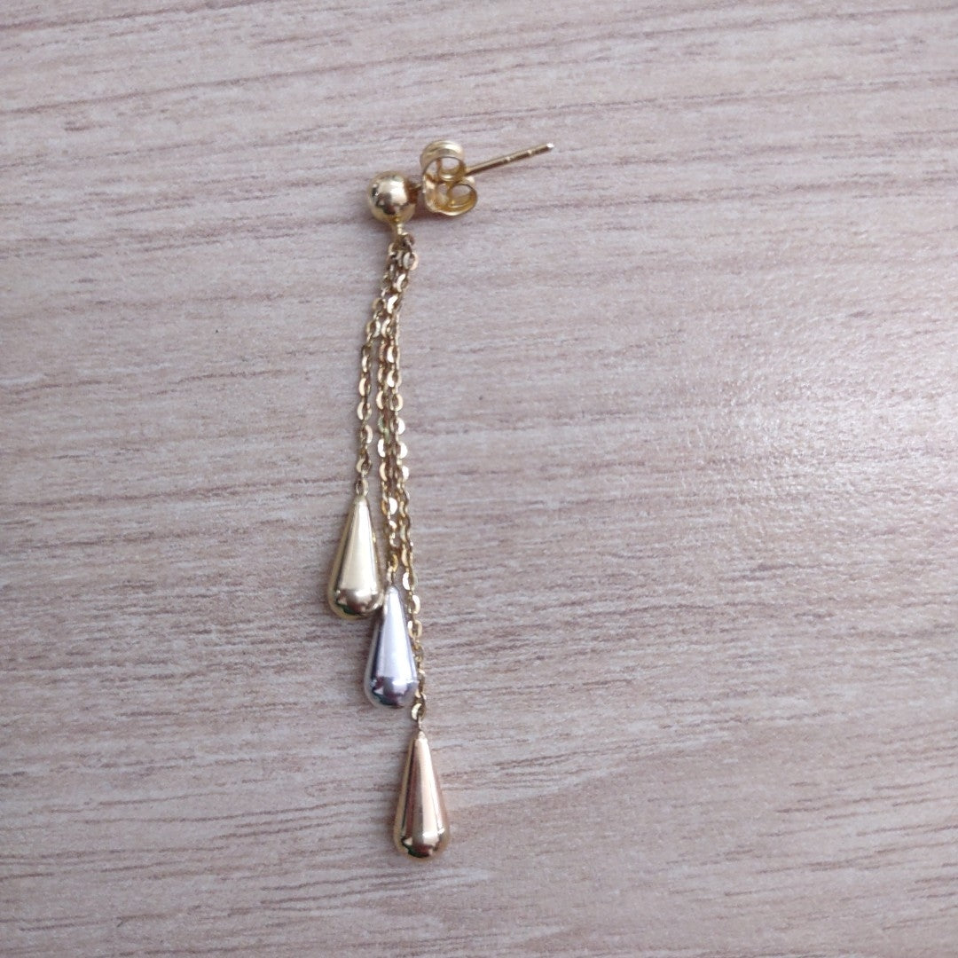 ARETES PAR ORO 14 K 2 GRMS (SEMINUEVO)