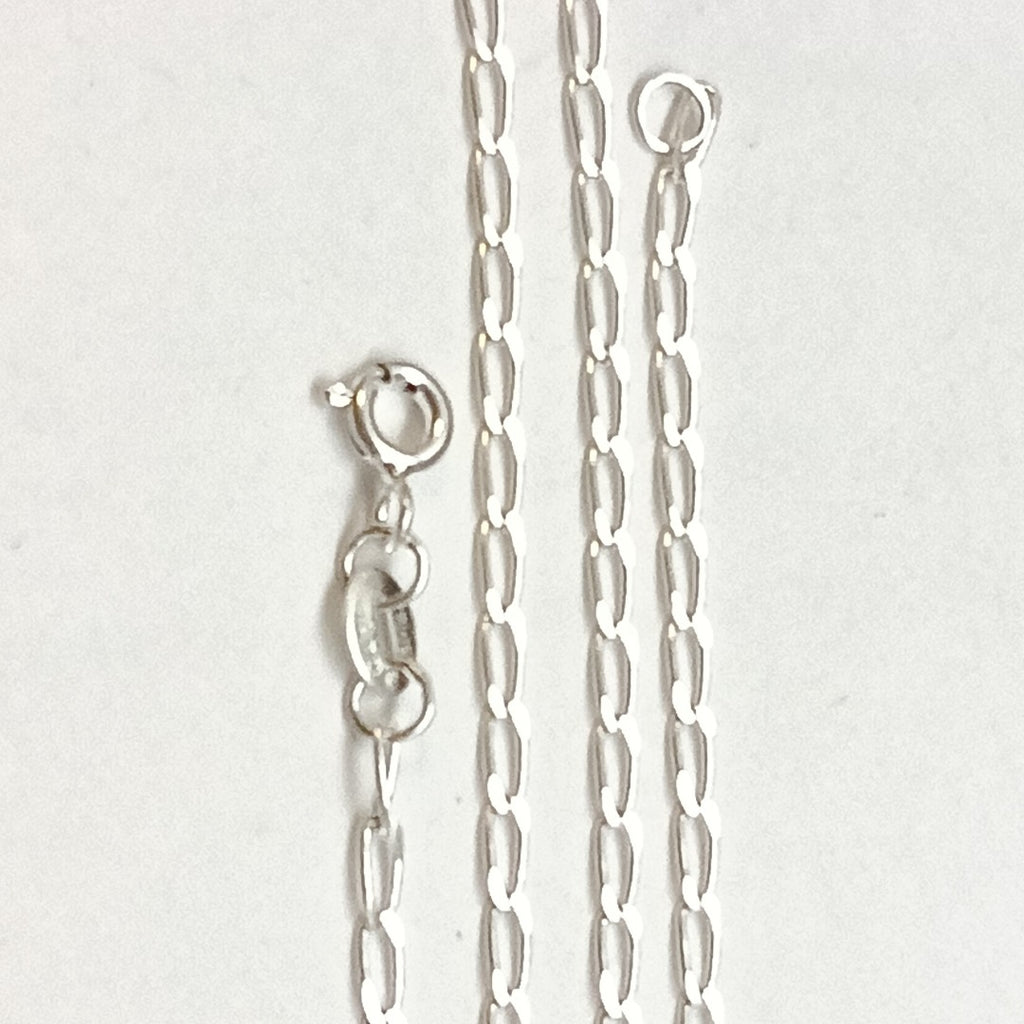 CADENA TEJIDO ESLABONES PLATA .925 55 CM 2.9 GR (NUEVO)