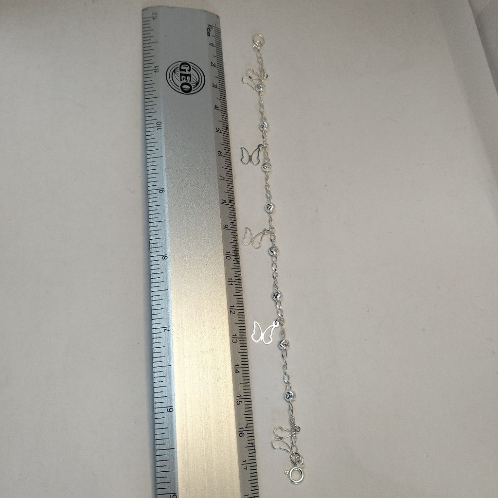 PULSERA TEJIDO ESPECIAL PLATA .925 18 CM 2.9 GR (NUEVO)