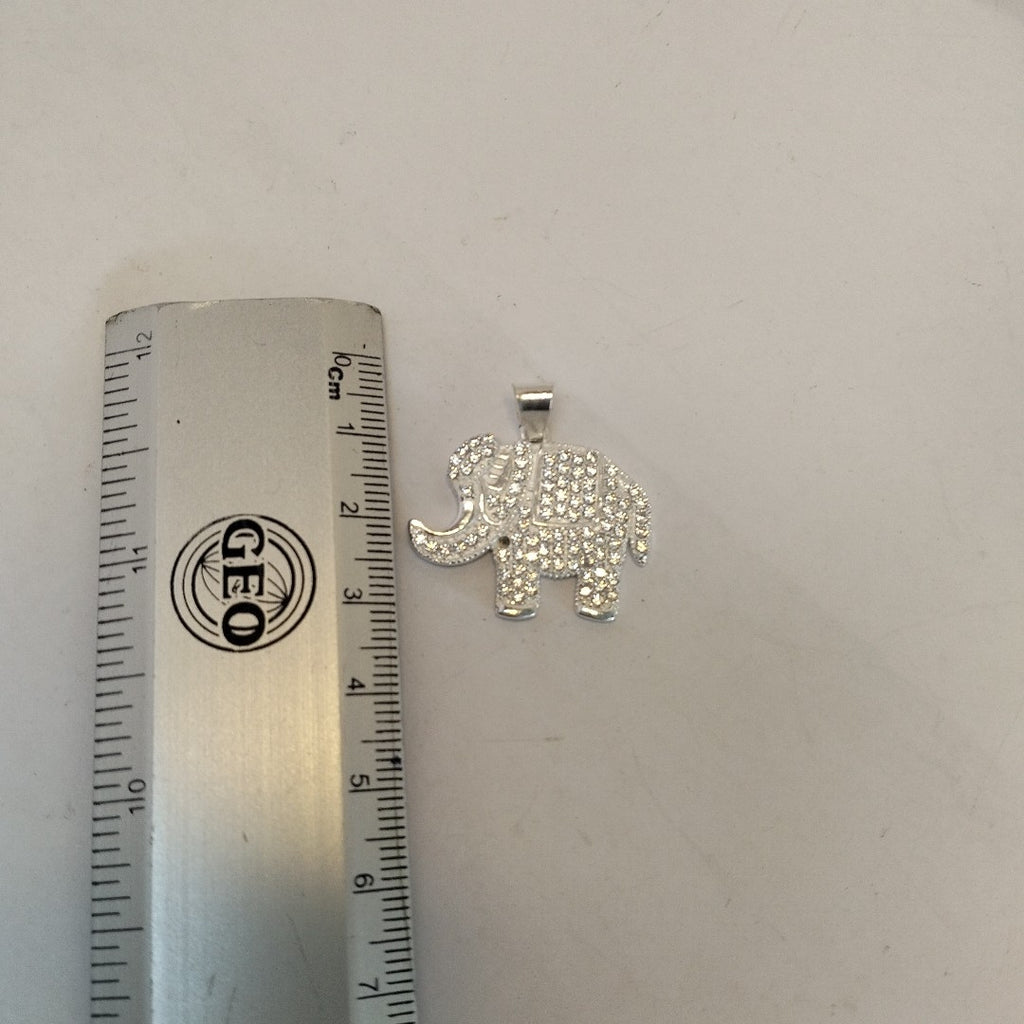 DIJE ELEFANTE C/CIRCONIAS PLATA .925 5.3 GR (NUEVO)