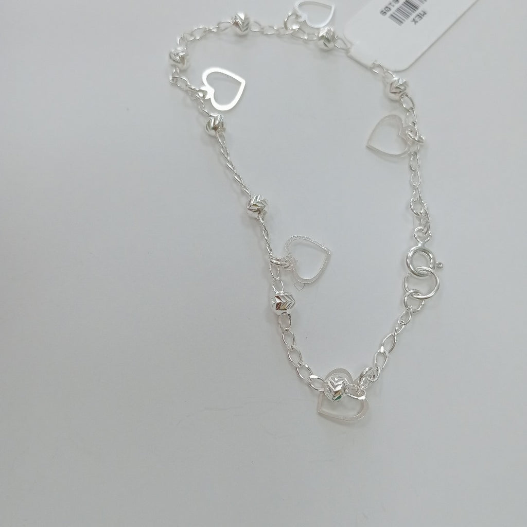 PULSERA TEJIDO ESPECIAL PLATA .925 18 CM 2.7 GR (NUEVO)