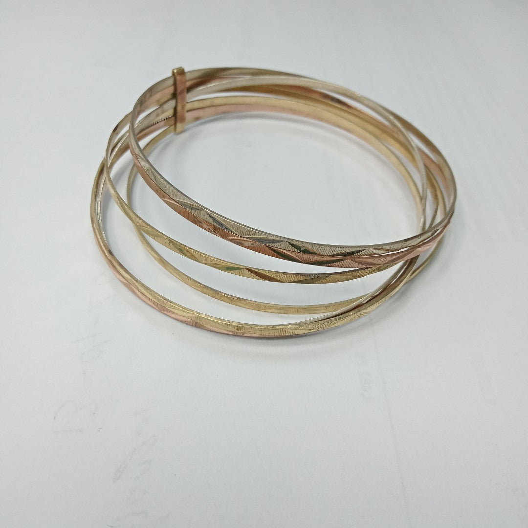 SEMANARIO DE PULSERAS ORO 14 K 21.4 GRMS (SEMINUEVO)