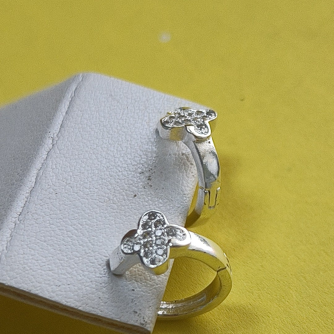 ARRACADAS C/CIRCONIAS PLATA .925 1.9 GR (NUEVO)