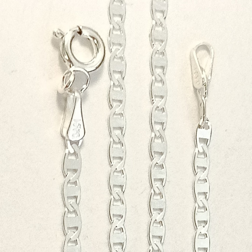 CADENA TEJIDO ESPEJO PLATA .925 55 CM 3.8 GR (NUEVO)