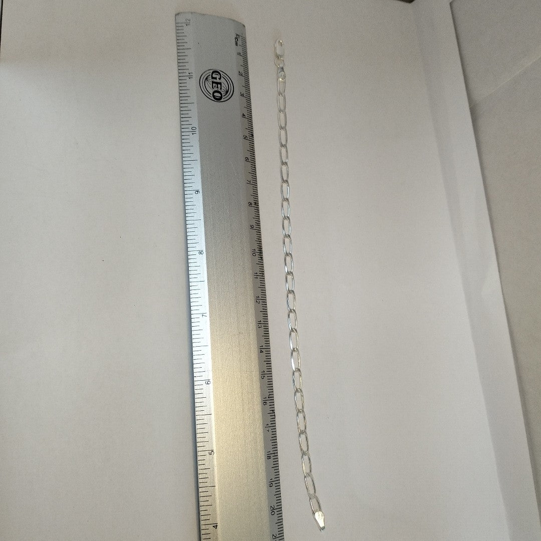 PULSERA TEJIDO ESLABONES PLATA .925 21 CM 4.1 GR (NUEVO)