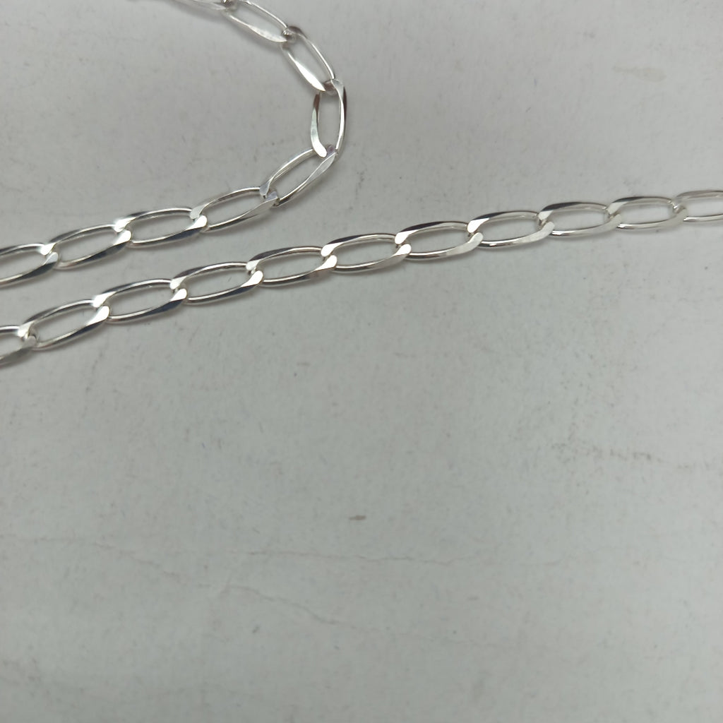 CADENA TEJIDO ESLABONES PLATA .925 55 CM 10 GR (NUEVO)