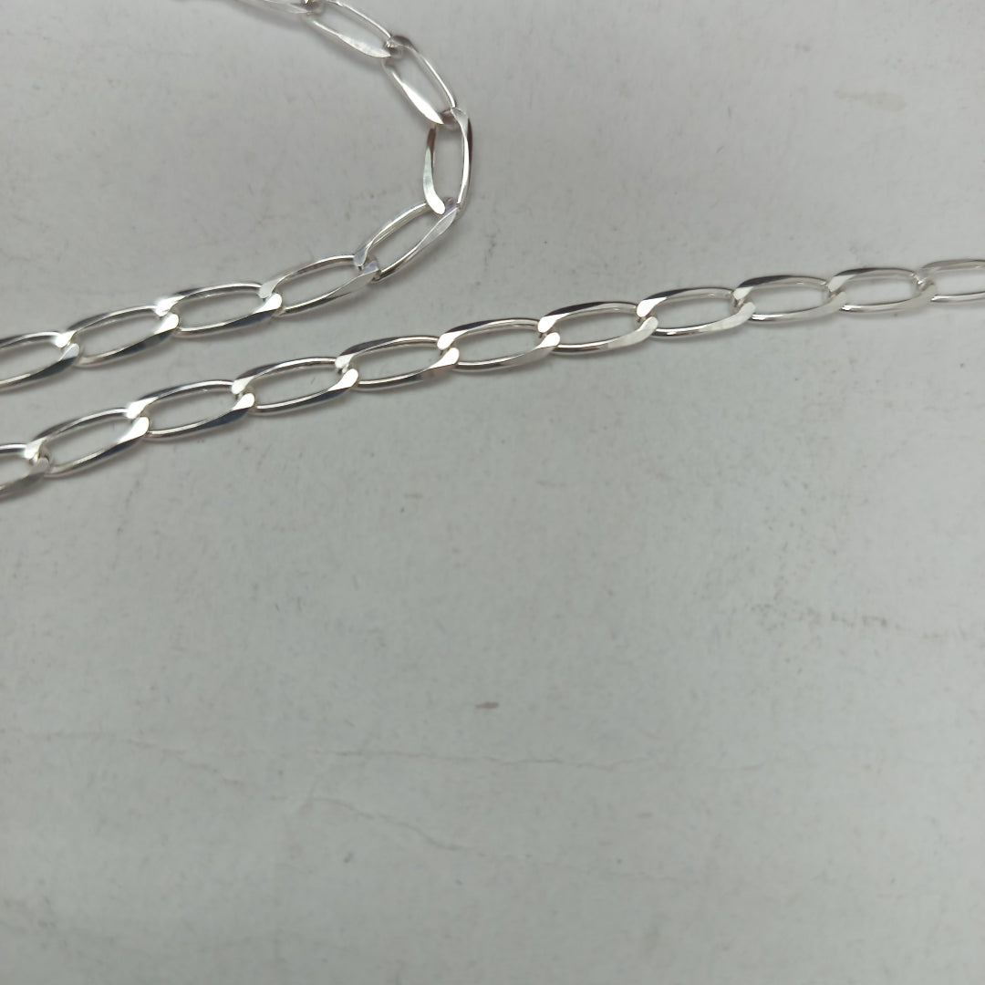 CADENA TEJIDO ESLABONES PLATA .925 55 CM 10 GR (NUEVO)