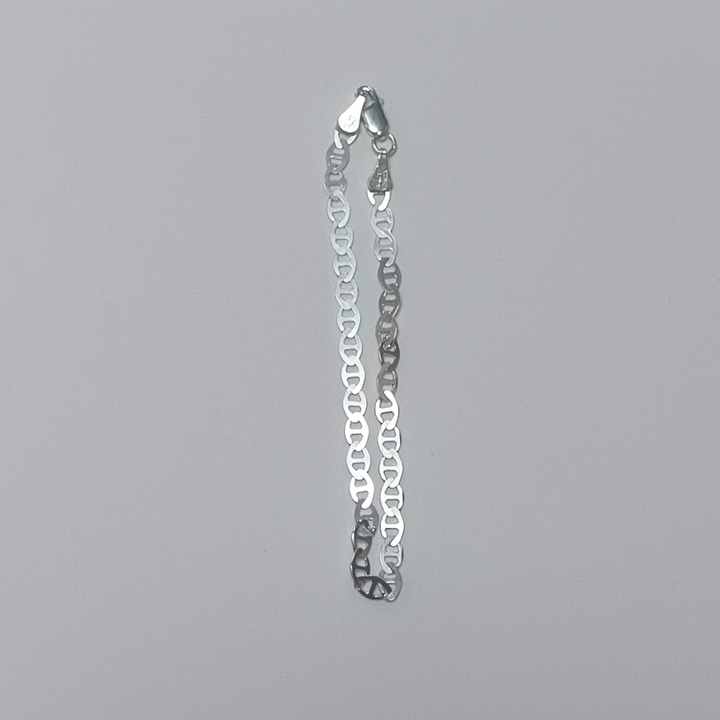PULSERA TEJIDO GUCHI PLATA .925 18 CM 2.7 GR (NUEVO)