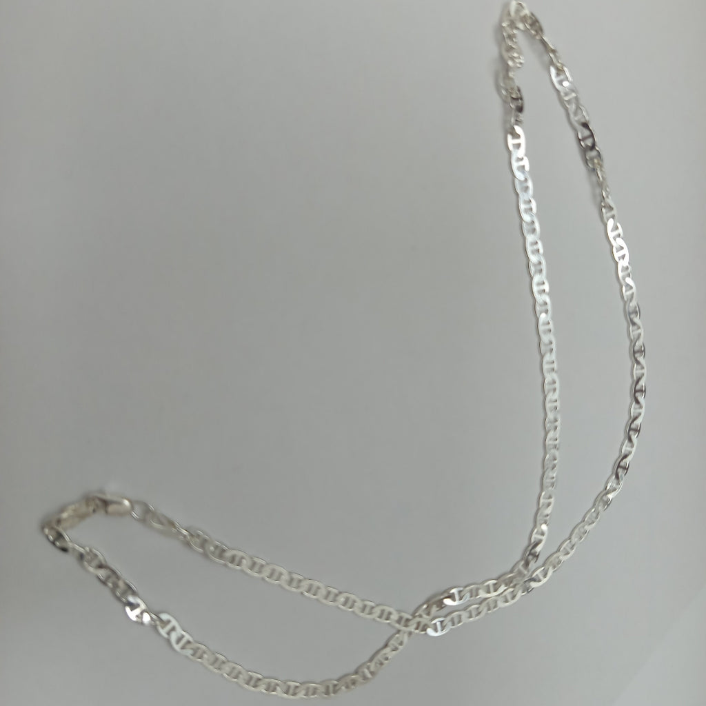 CADENA TEJIDO GUCHI PLATA .925 55 CM 13.6 GR (NUEVO)